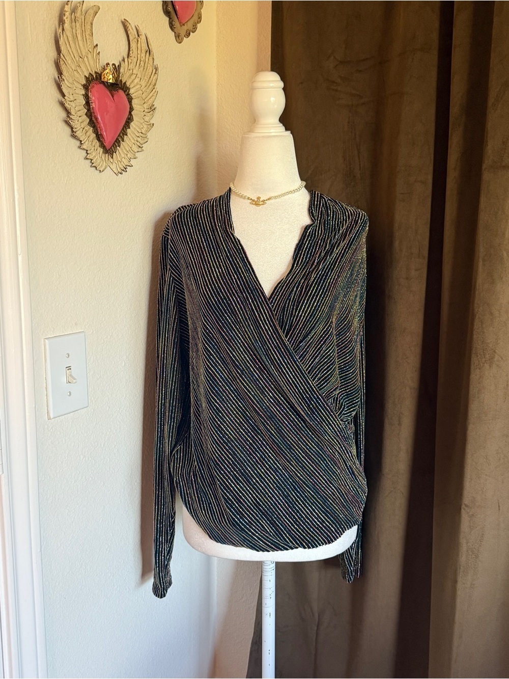 Etcetera NWT Striped Blouse